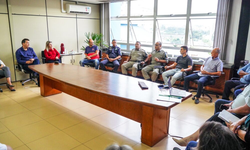 Brigada Militar Guarda Municipal e Polícia Civil participam de reunião